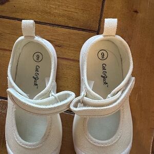 Cat & Jack Cream Kids Dress Shoes